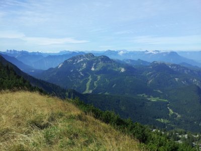 Foto: blaue Berge im Salzkammergut